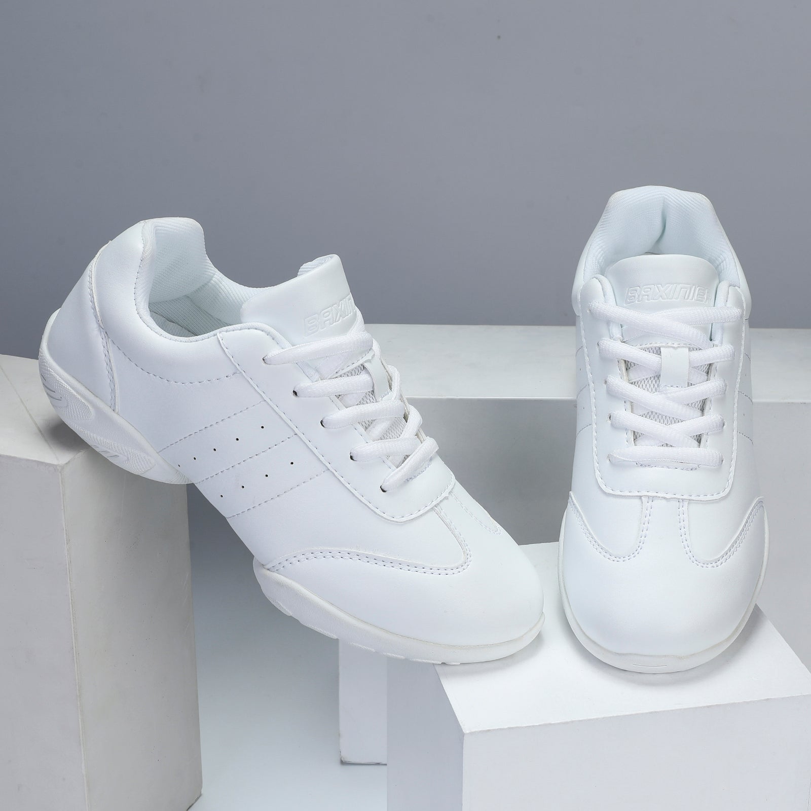 White cheer cheap tennis shoes