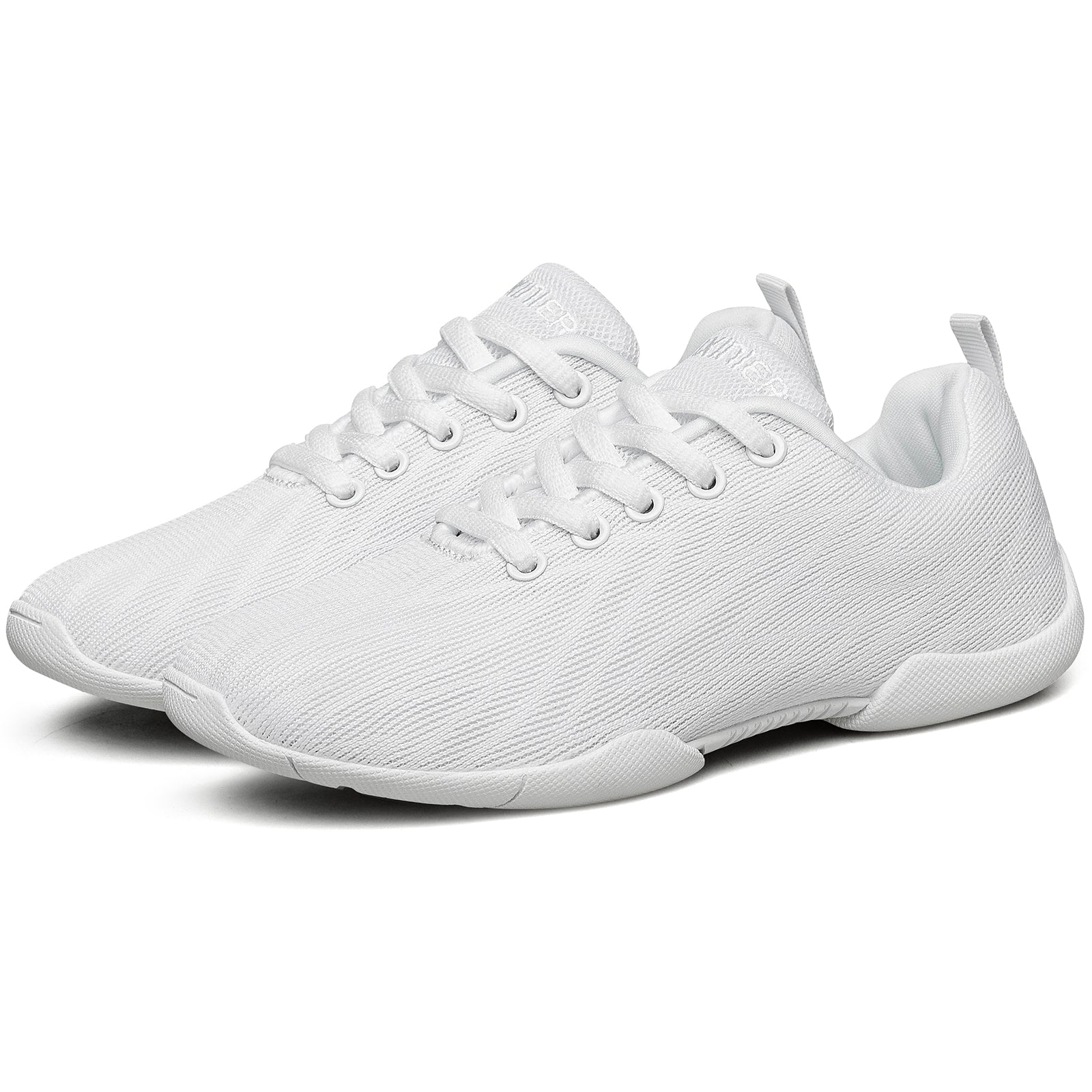 BAXINIER Girls Cheer Shoes White Cheerleading Shoes Lightweight Youth Competition Sneakers Athletic Training Tennis Walking Shoes White 12 Little