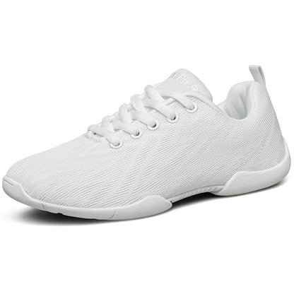 BAXINIER Girls Cheer Shoes White Cheerleading Dance Shoes Lightweight Youth Competition Sneakers Athletic Training Tennis Walking Shoes