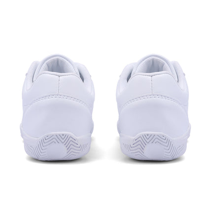 BAXINIER Girls White Cheerleading Dance Shoes Athletic Training Tennis Breathable Cheer Sneakers