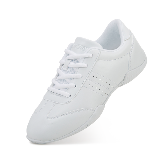 BAXINIER White Cheerleading Dancing Shoes Athletic Training Tennis Walking Breathable Competition Cheer Sneakers