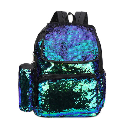 BAXINIER popular cheerleading super hot backpack women's new sequined backpack fashion travel bag versatile student backpack